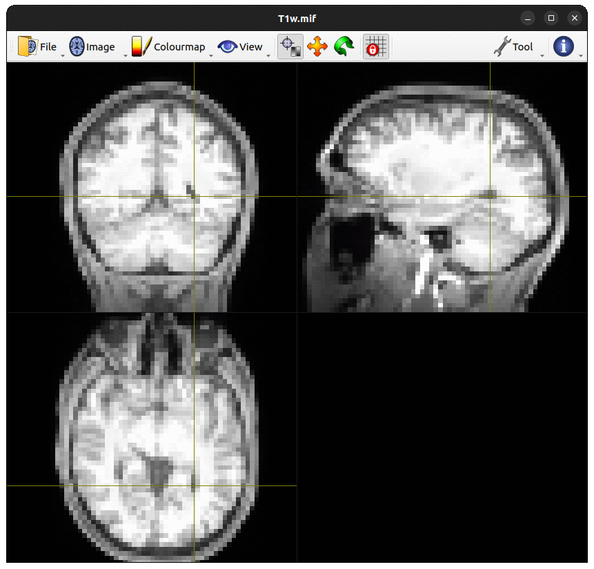 MRView switching between two images with Lock To Image Axes On